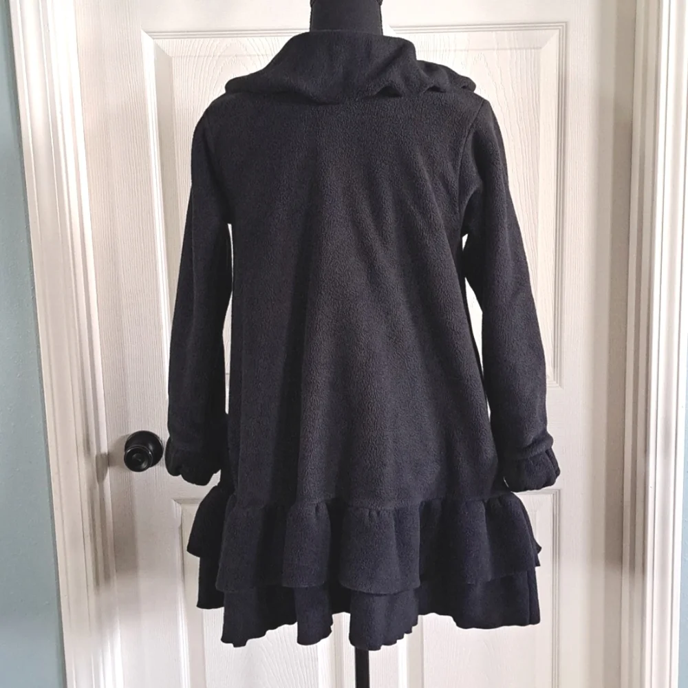 Corky & Company Fun and Functional Outter Girly Fleece A-Line Ruffles Coat